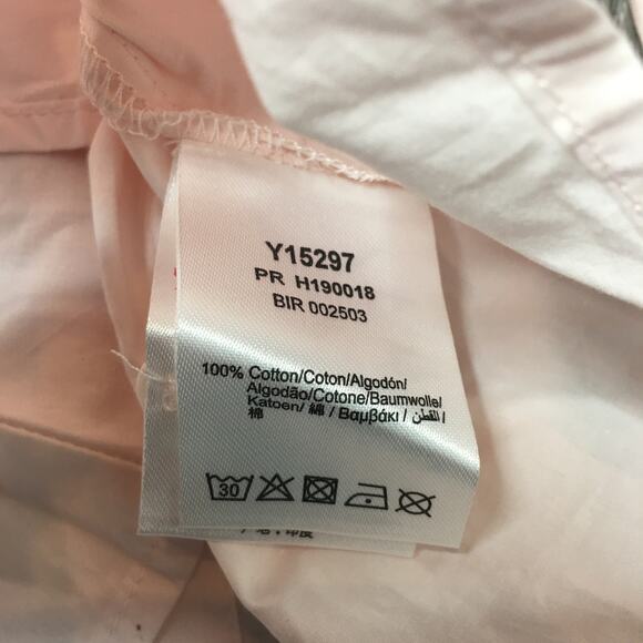 Carrement Beau Girls Long Sleeve Back Buttons Blouse Top Pastel Pink Cotton 4A - Picture 7 of 10